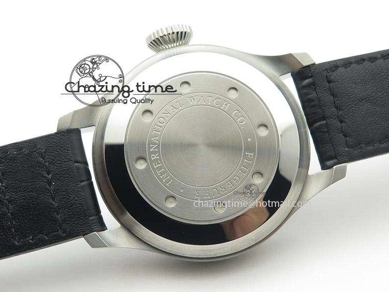 MIROTIME 0124 Timeless Big Pilot Real PR IW500901 ZF 1:1 Best Edition On Black Leather Strap A 7340